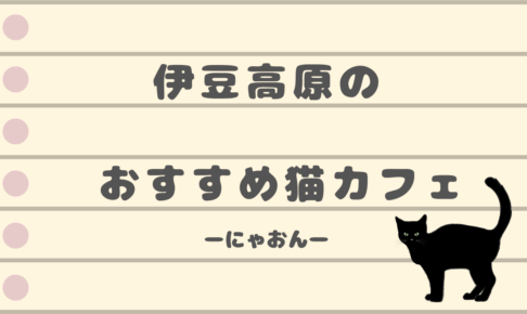 伊豆高原の猫カフェ「にゃおん」